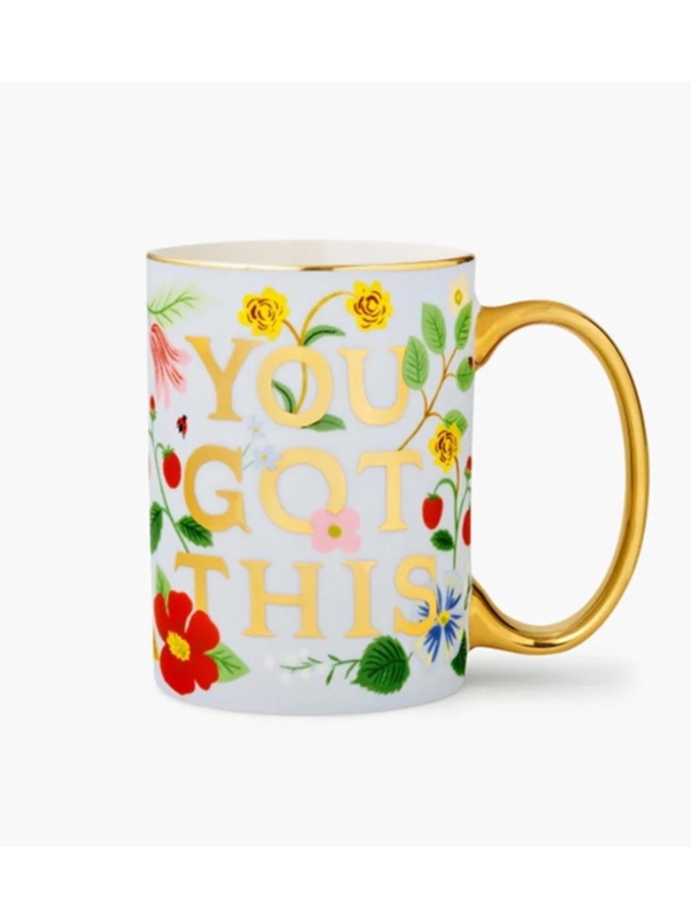 Rifle Paper Co “You Got This” Floral Porcelain Cup Mug